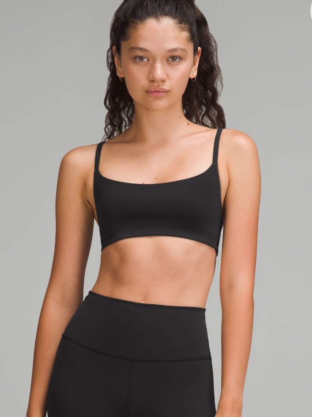 Lululemon Wunder Train Strappy Racer Bra in Black